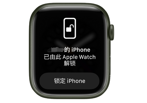 中堂镇苹果手机维修分享用 AppleWatch 解锁配备面容 ID 的 iPhone方法 