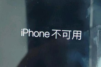 中堂镇苹果服务网点分享锁屏界面显示“iPhone 不可用”如何解决 